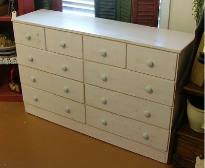 Shabby Chic Chest of Drawers Coastal Look